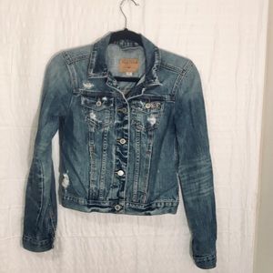 Hollister Distressed Jean Jacket NWOT